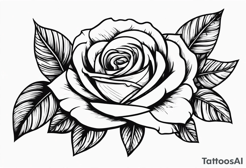 Thunder and roses tattoo idea