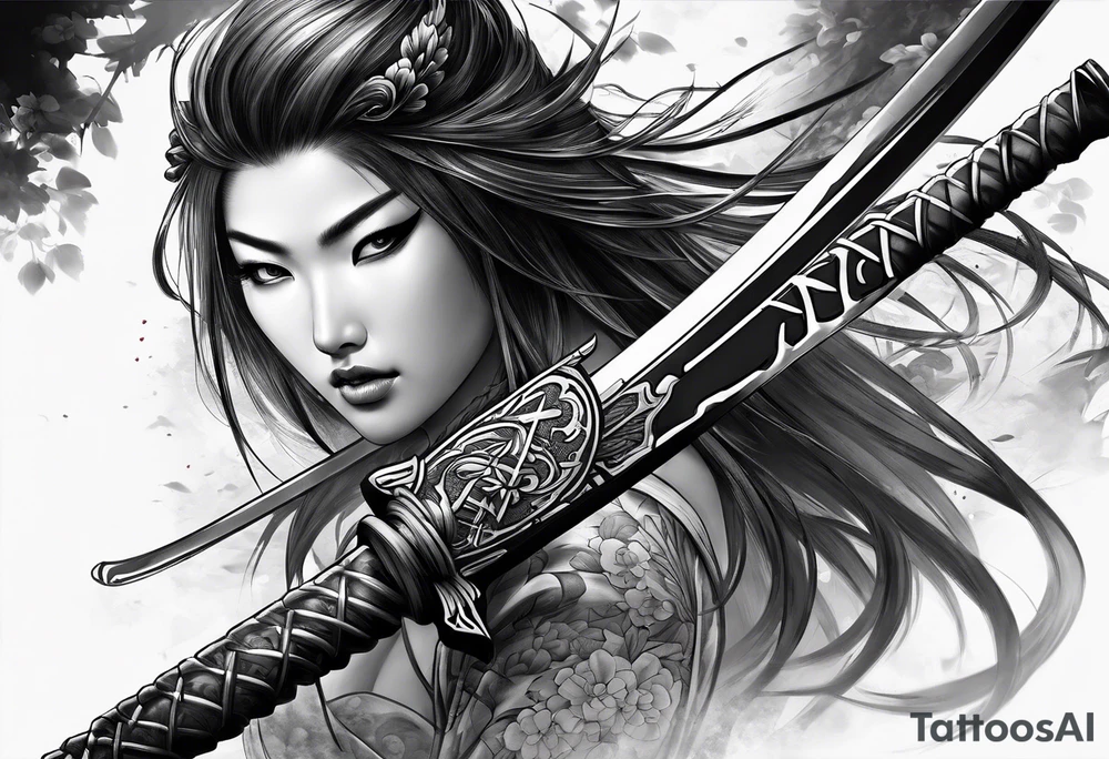 katana tattoo idea