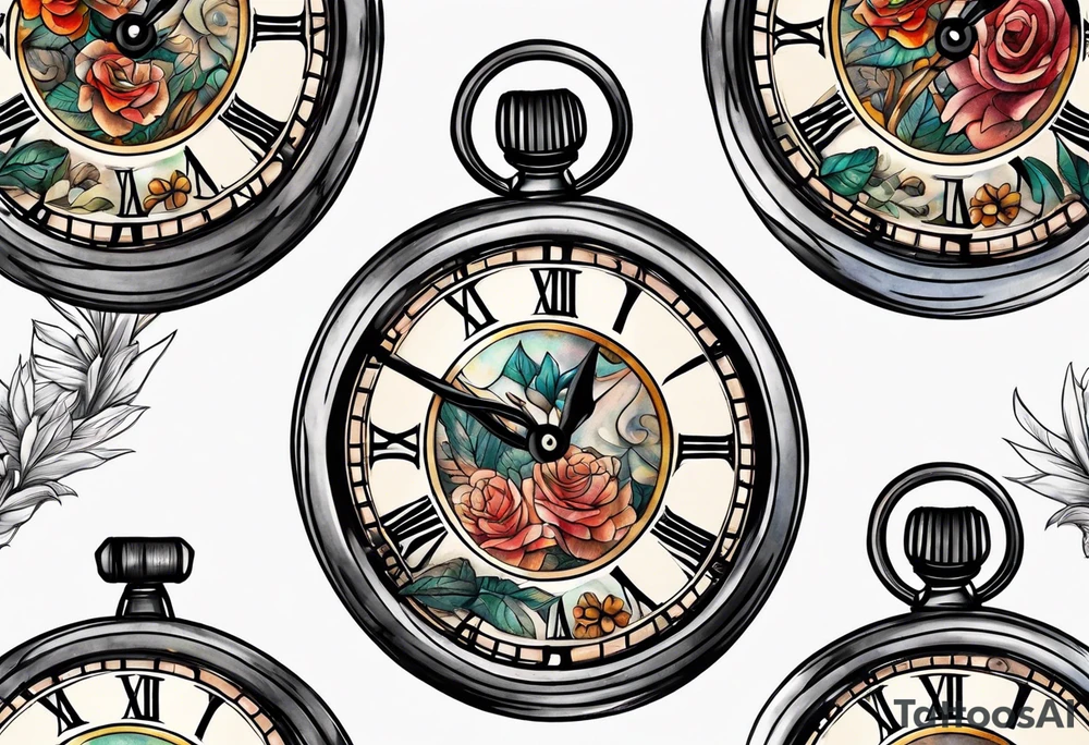 Stopwatch, sword tattoo idea