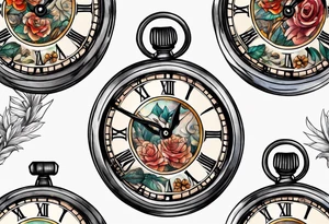Stopwatch, sword tattoo idea