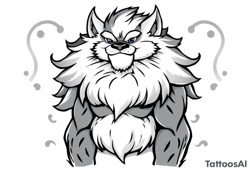 furry cartoon fursona ANTHROPOMORPHIC HUMAN masculine buff human cute tattoo idea