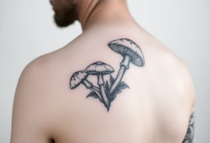 Right  arm sleeve, mushrooms, tattoo idea