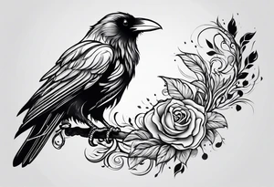 raven tattoo idea