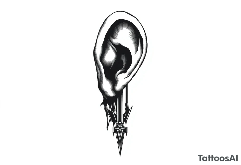 Prison ghetto ese tattoo idea behind the ear vertical tattoo idea