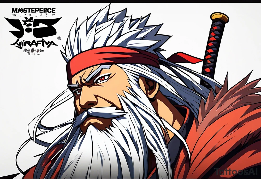 Sage mode jiraiya from the anime naruto tattoo idea