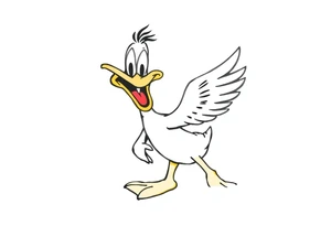 80s looking Daffy duck  high tattoo idea