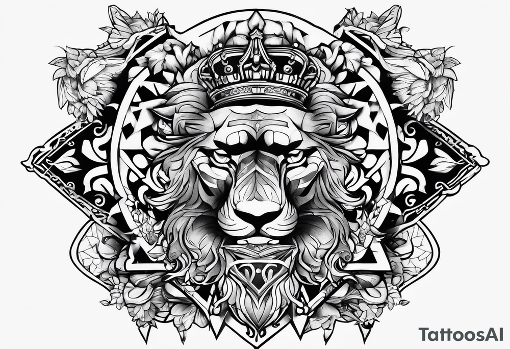 King Saez across the back tattoo idea