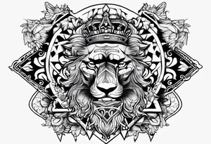 King Saez across the back tattoo idea