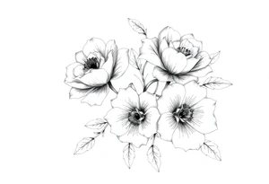 Flowers tattoo idea