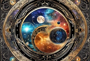 Astrology, Gemini, Natal Chart, angelic, soul mates, vision, planetary, ying yang, the moon, third eye, mystical
armband tattoo idea