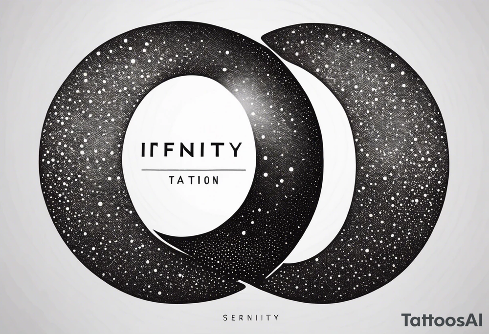 Infinity symbol with name tattoo idea
