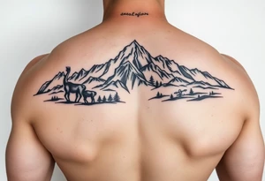 Masculin, country, mountains, wildlife, nature, racing , father of 4,
blue collar sleeve tattoo idea