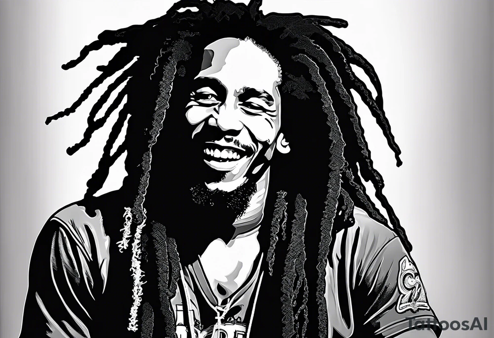 Bob Marley, Detroit, Music, Weed, basketball, Charisse, Steven, Love tattoo idea