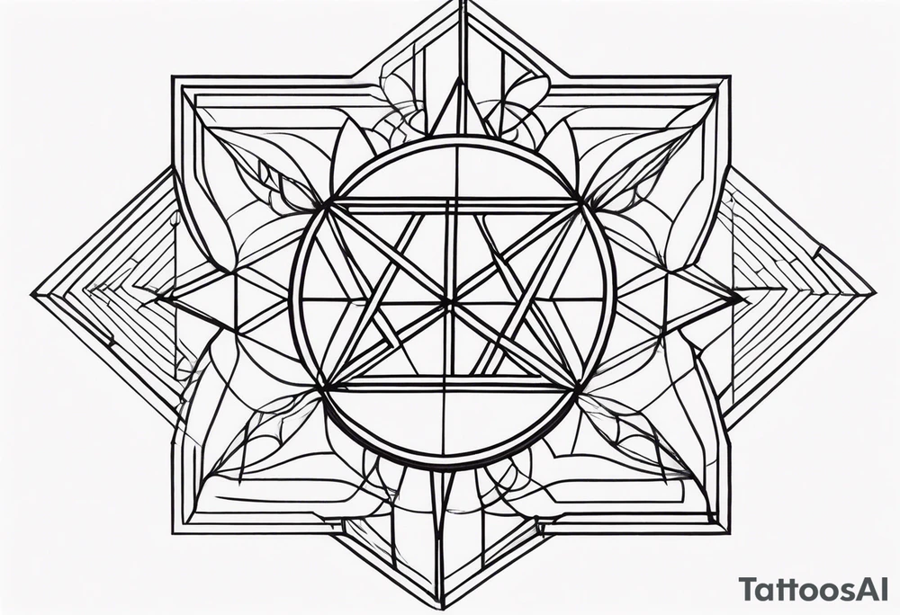 geometric tattoo idea