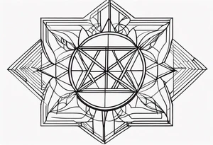 geometric tattoo idea