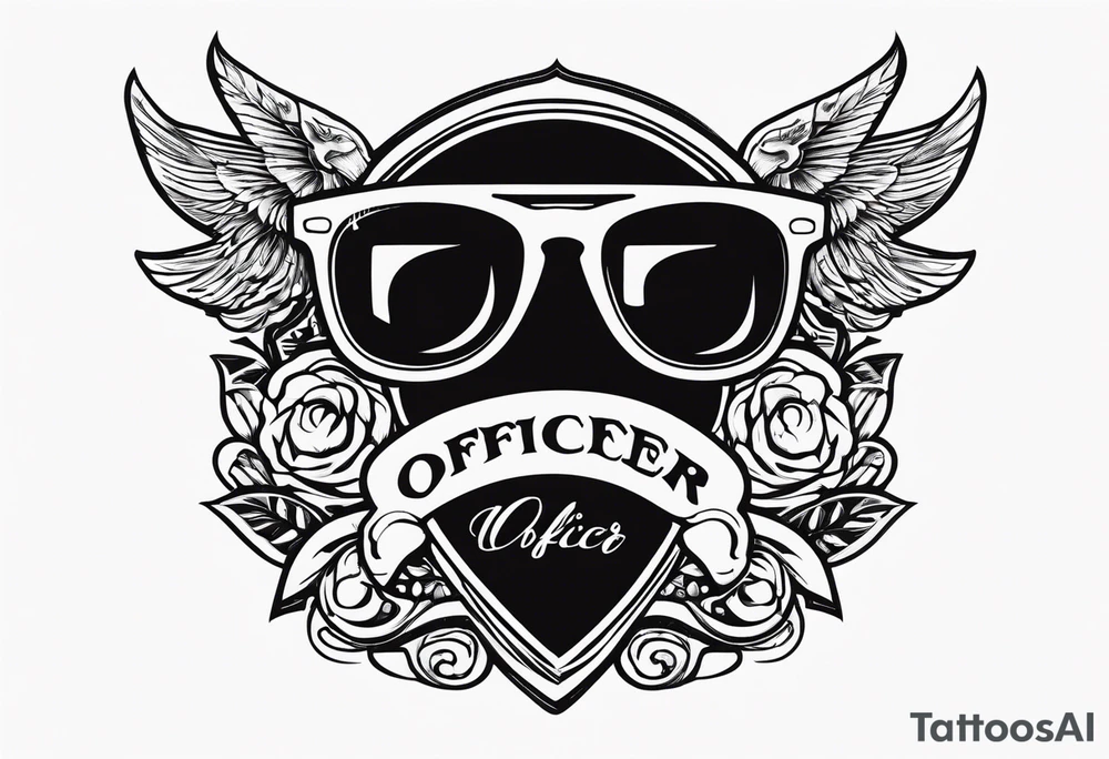 sunglasses Officer tattoo idea