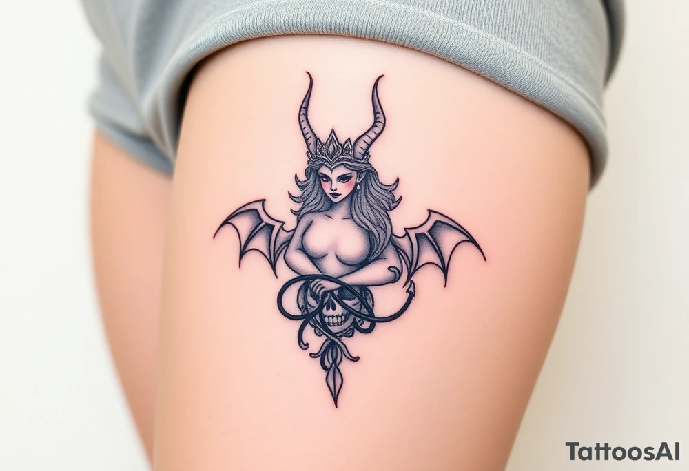 Queen of hell tattoo idea