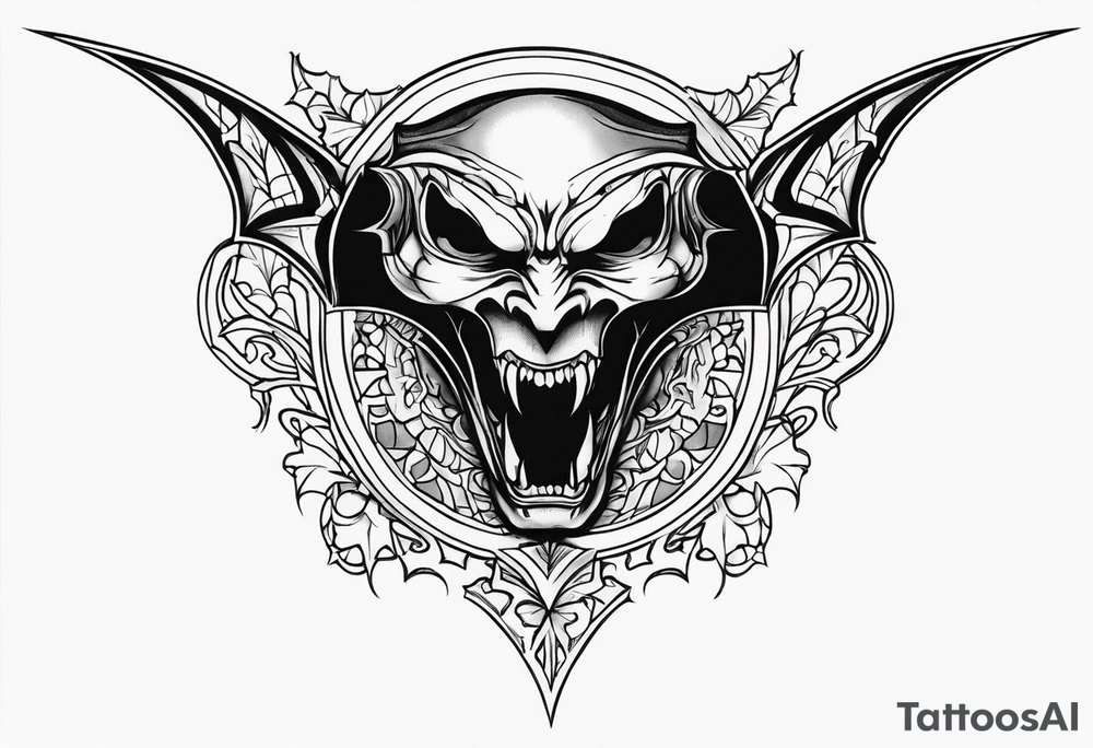 Vampire forearm tattoo design tattoo idea