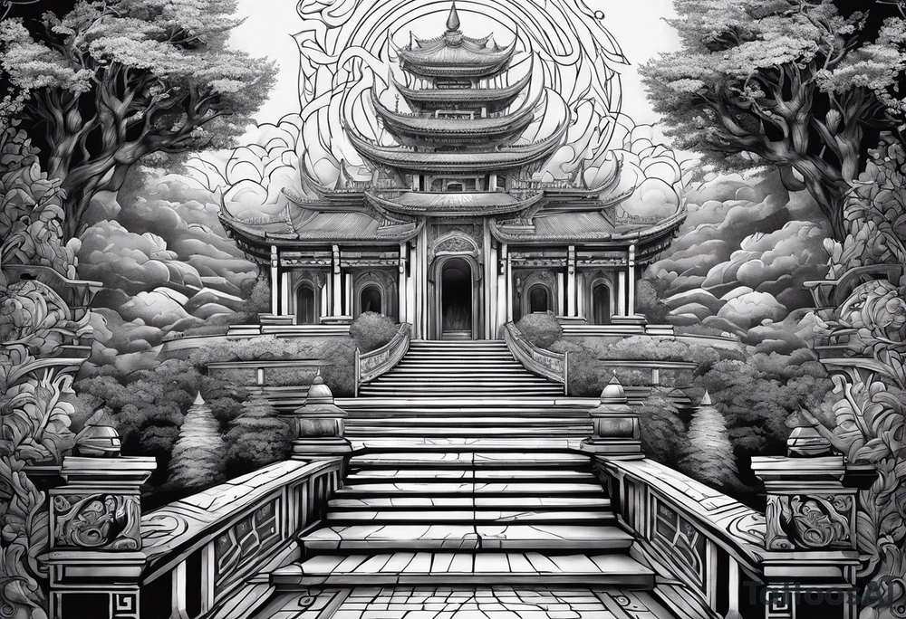 Valhalla steps path tattoo idea