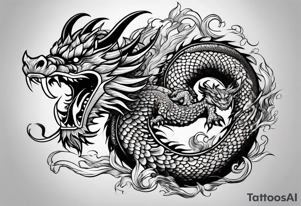 Japonese Dragon tattoo idea