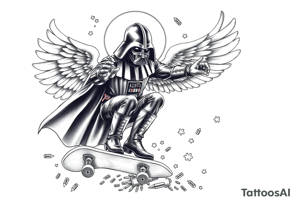 darth vader skateboarding, heaven, outdoors, harley davidson, bullets, puzzle
WORDS "Seth J. Carter"
12/29/88-01/06/24 tattoo idea