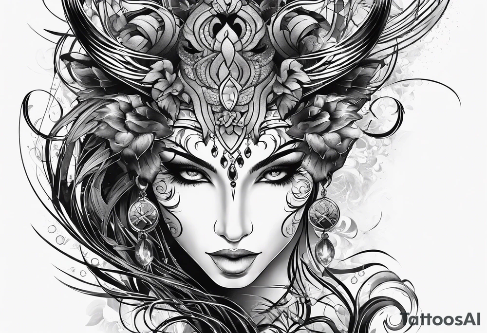 Scorpio Leo mix tattoo idea