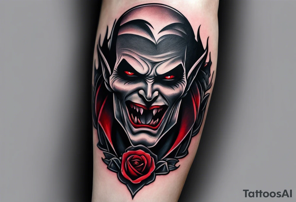 Vampire forearm tattoo design tattoo idea