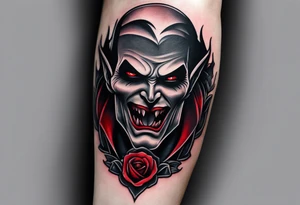 Vampire forearm tattoo design tattoo idea