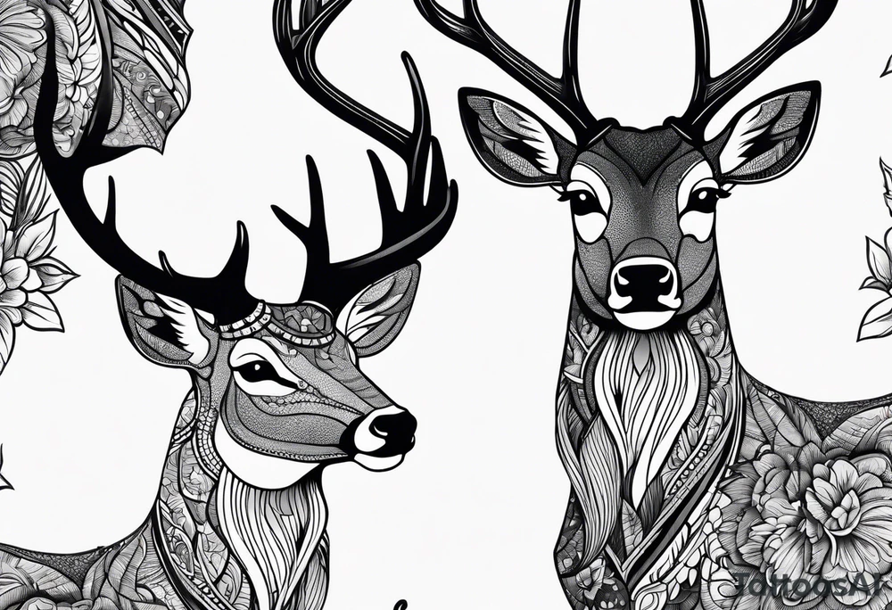 deer tattoo idea