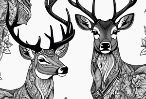 deer tattoo idea