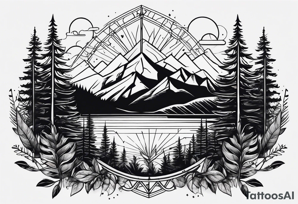 wilderness tattoo idea