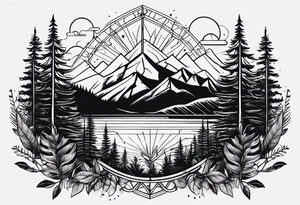 wilderness tattoo idea