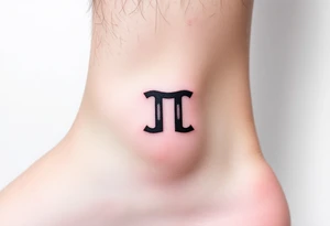 Cool gemini sign tattoo idea