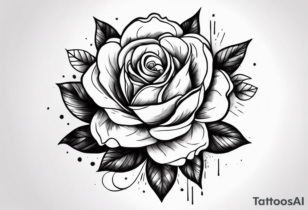 Zwei Rosen mit Leuchtturm tattoo idea