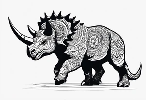 Triceratops tattoo idea