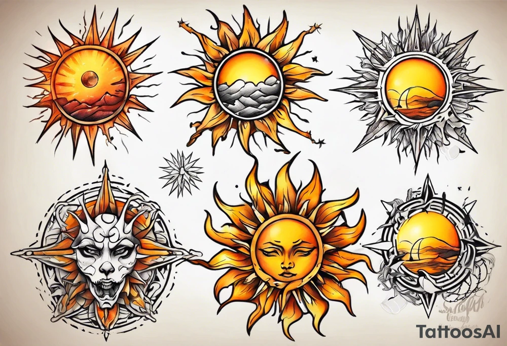 sonne tattoo idea