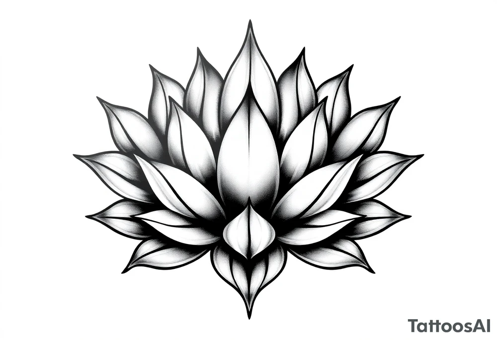 Lotus flower tattoo idea