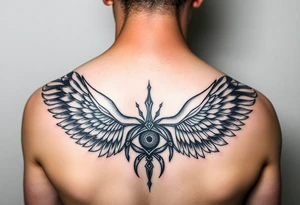 Evil eyes and eye of Horus tattoo idea