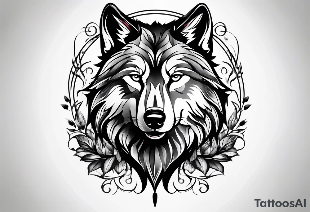 Wolf tattoo idea