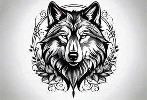 Wolf tattoo idea