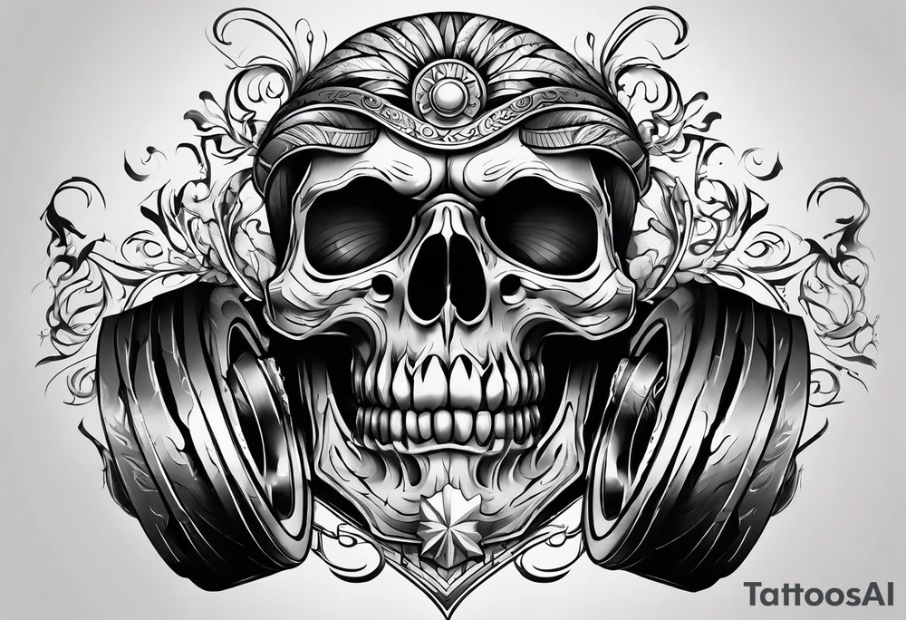Strong muscles tattoo idea