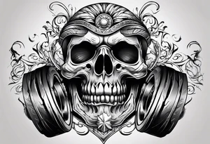 Strong muscles tattoo idea