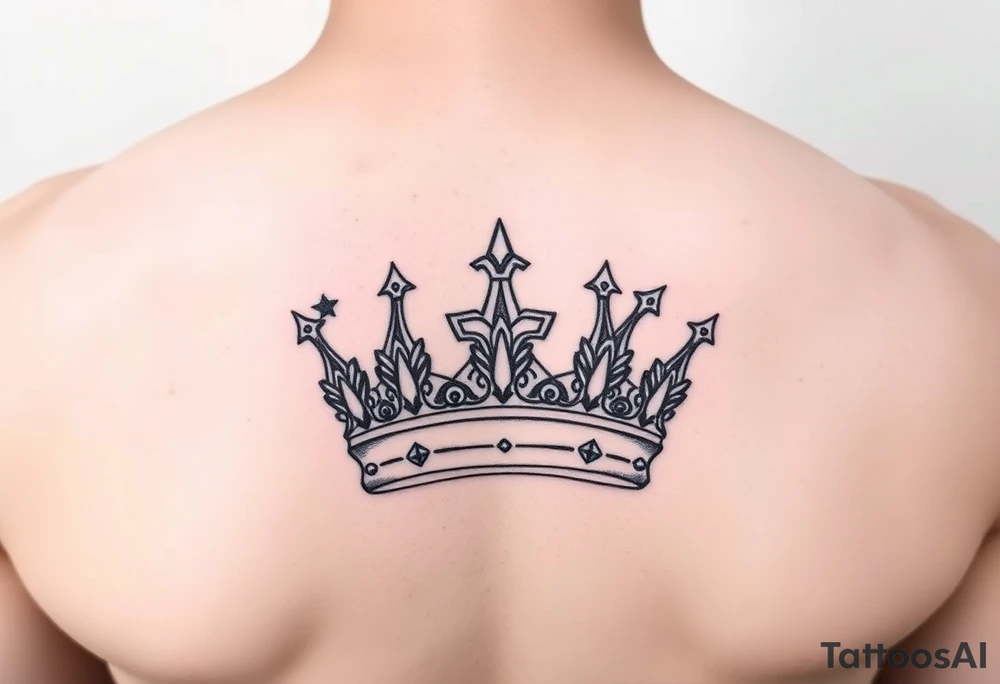 Girl crown tattoo idea