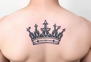 Girl crown tattoo idea