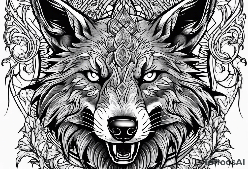 Wild Bunny Werewolf tattoo idea