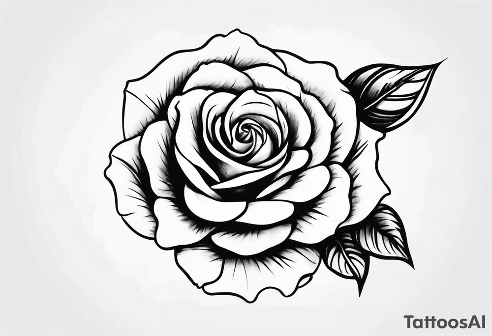 Hand lighting rose tattoo idea
