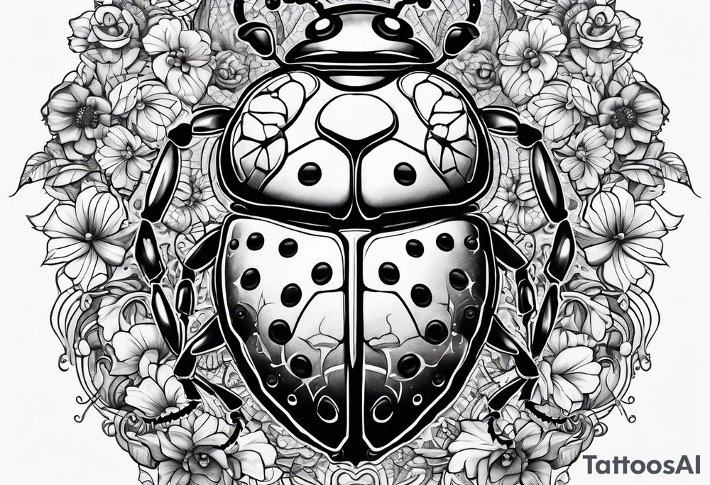Lady bug tattoo idea