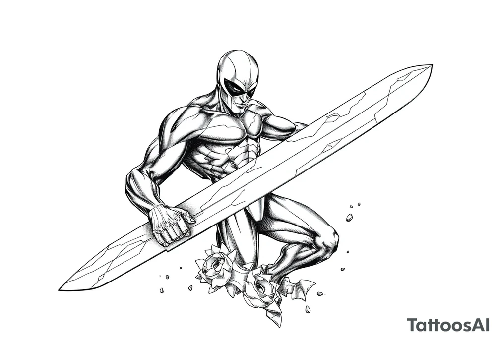 Silver Surfer comic accurate tattoo idea