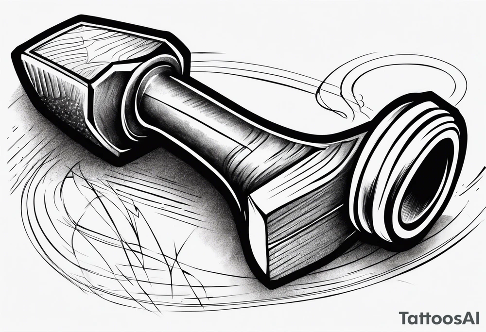 A simple hammer tattoo idea