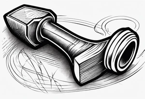 A simple hammer tattoo idea
